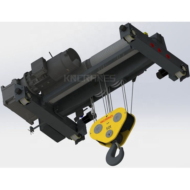 European lifting trolley material pulling building motor lifting double speed construction winch 50 ton electric hoist