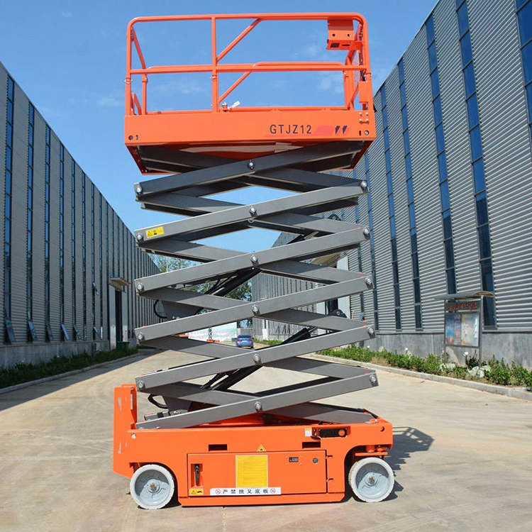 Wheelchair Mobile Self-propelled Hydraulic Scissors Lift Platform for Glass Cleaning