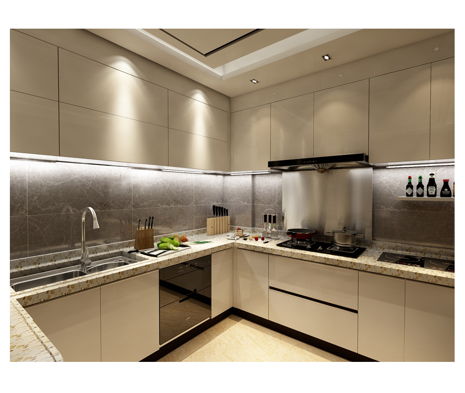 Luxury modular High End Stainless Steel kitchen accessories cabinets kitchen unit cupboard