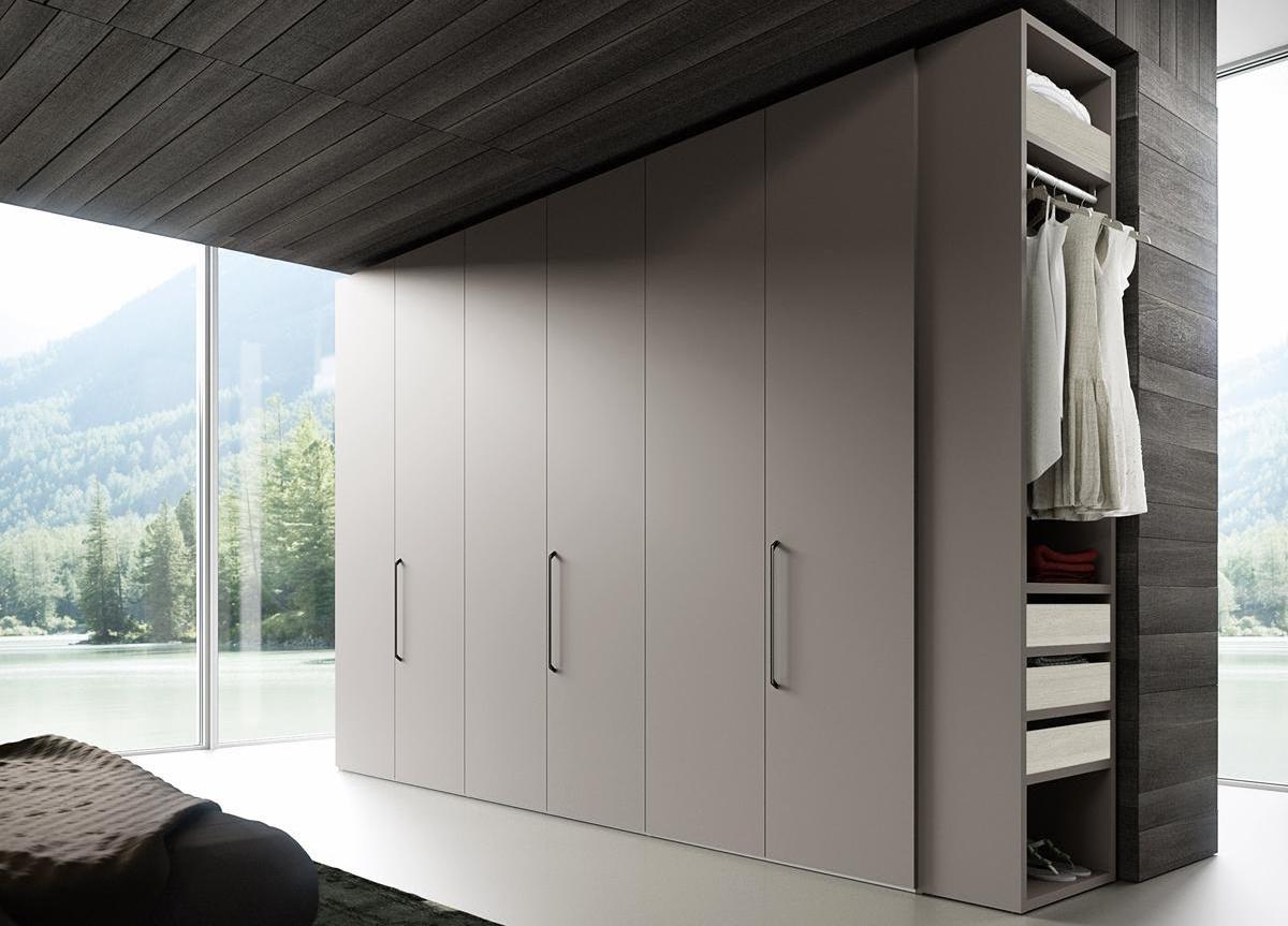 White Metal modular custom stainless steel wooden designs modern bedroom closet wardrobe