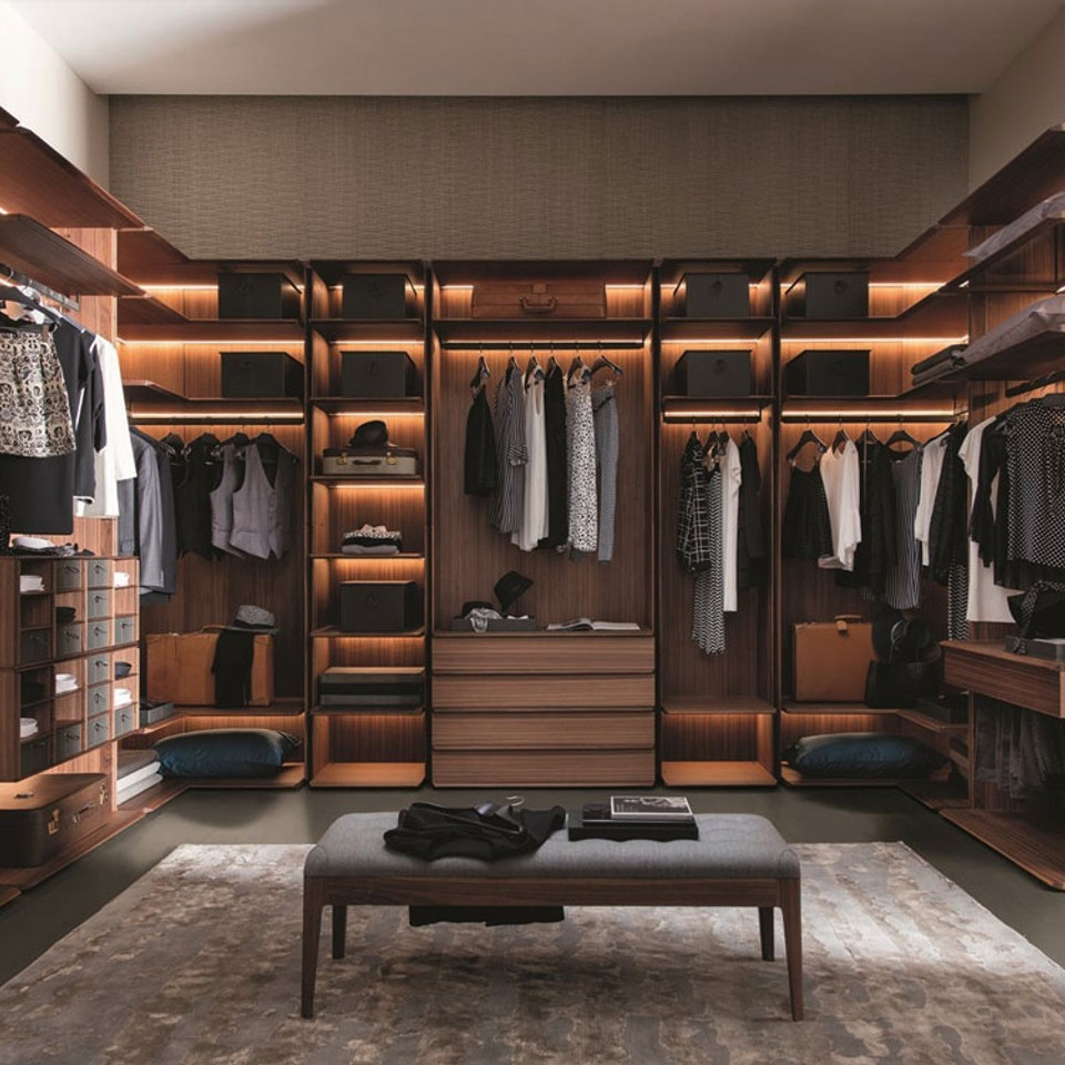 2023 modern walk in closet customized organizer furniture design custom modern design Wardrobes Closet Design