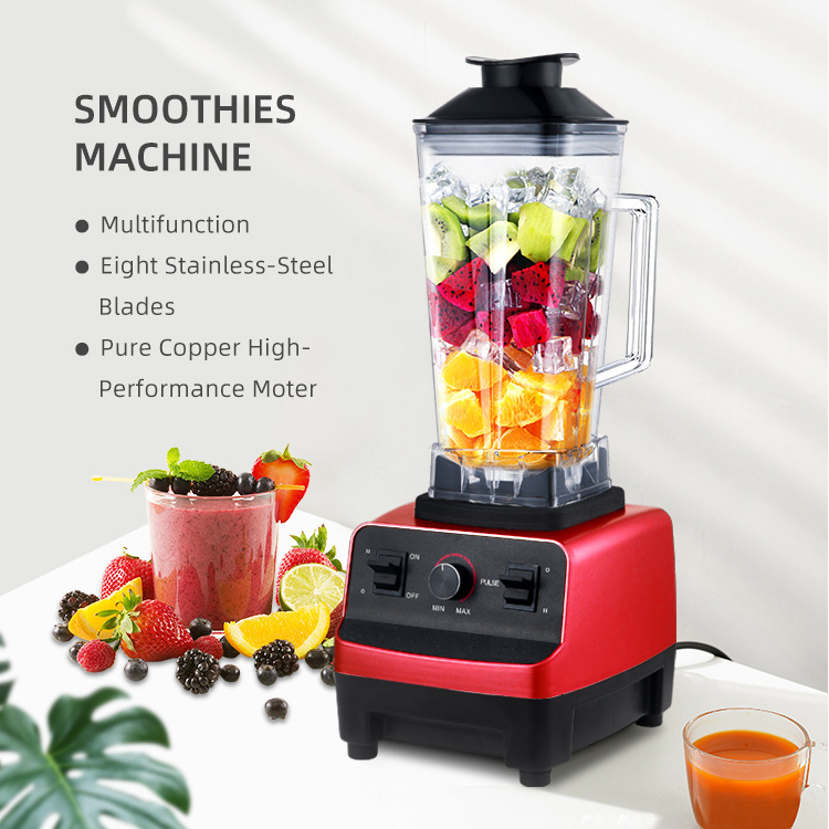 2 in 1 Dual cups 4500w kitchen appliance heavy duty commercial mixer blender smoothie juicer food processor silver crest blender