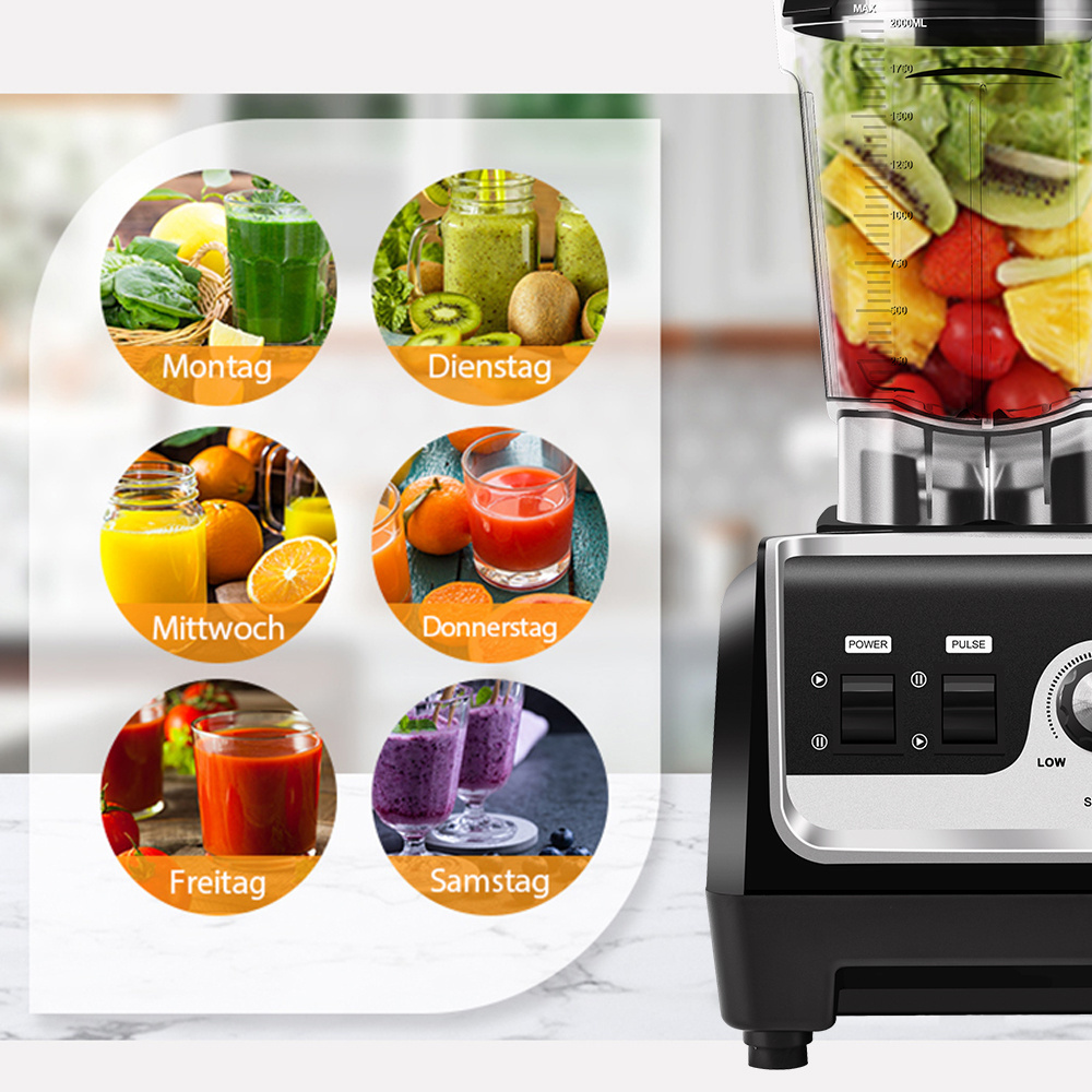 2L Blender powerful heavy duty Multifunction portable Vegetables fruits meat food processor mixer blender high speed blender