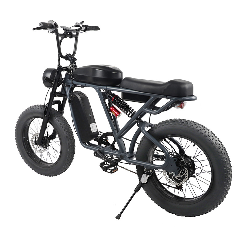 Enduro Ebike in stock EU warehouse 20 inch adults bicycle 48V 12Ah 24Ah 7-SP beach cruiser electric fat tire bike