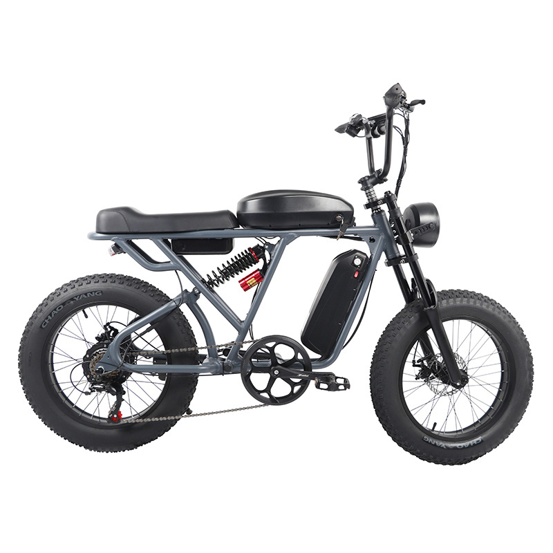 Enduro Ebike in stock EU warehouse 20 inch adults bicycle 48V 12Ah 24Ah 7-SP beach cruiser electric fat tire bike