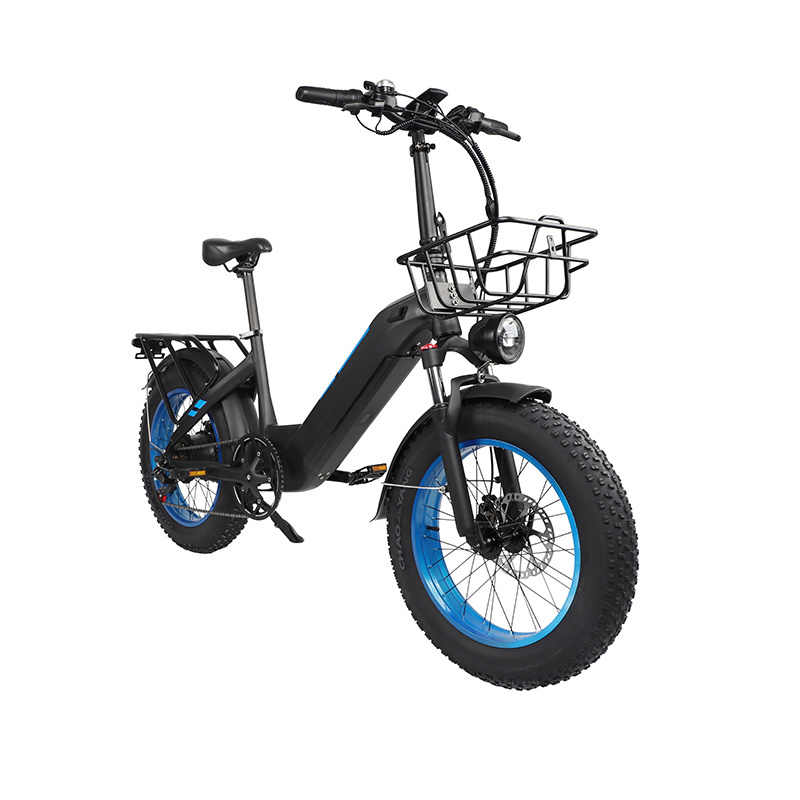 Kinoway best selling mechanical disc brake mountain folding ebike e bicy 1000w fat tire electric bike kit 1000w bicycle fat tire