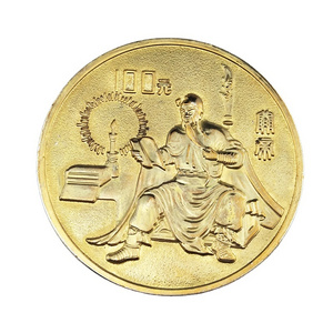 Old Coins for Collectible New Products 2022 Aweone 3D Gold Metal Customized Logo Silver Coins 999 1 Oz Gold Plating Golden Round