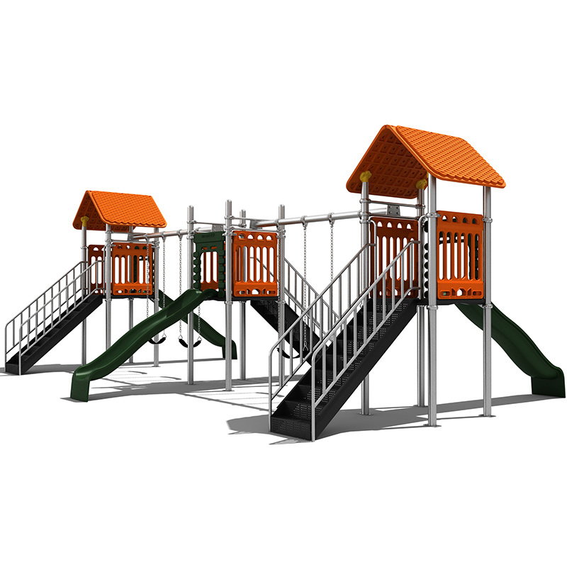 KINPLAY Backyard Home Large Kids Play Structure Wholesale Kids Outdoor Playground Equipment Slide and Swing