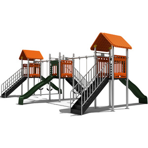 KINPLAY Backyard Home Large Kids Play Structure Wholesale Kids Outdoor Playground Equipment Slide and Swing