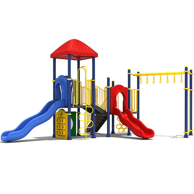 Plastic Kids Slides Playground Outdoor Playground Equipment With Swing