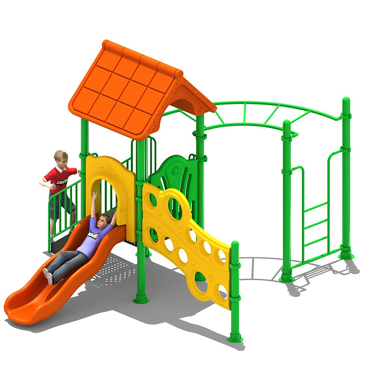 Plastic Kids Slides Playground Outdoor Playground Equipment With Swing