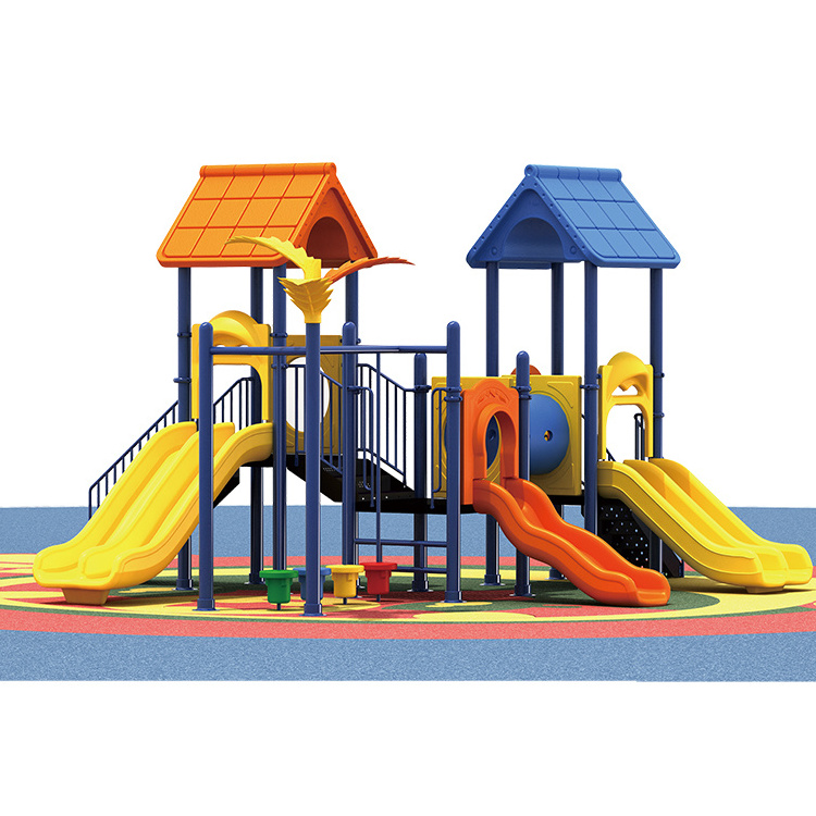 Plastic Kids Slides Playground Outdoor Playground Equipment With Swing