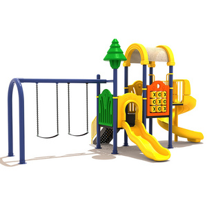 Plastic Kids Slides Playground Outdoor Playground Equipment With Swing