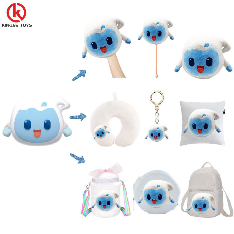 Fashionable Game Plush Figure toy Custom Anime Plushie Dolls With Removable Accessories Custom Plush toy