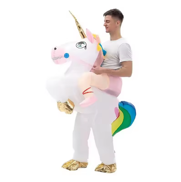 Halloween Party Riding Unicorn Inflatable Cosplay inflatable horse costume Inflatable Unicorn Costumes Mascot