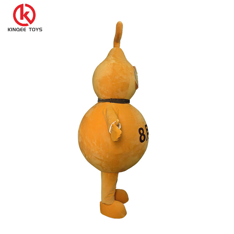 Kinqee animal costume props cartoon gourd character mascot costume customized walking effect doll custom mascot costume design