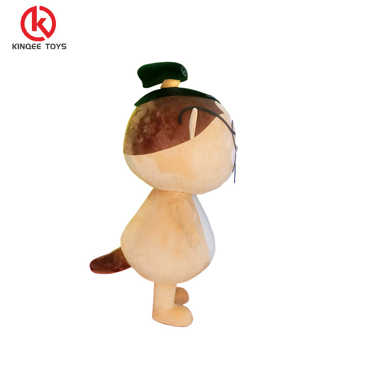 Kinqee High quality Chinese figure adult mascot costumes are professionally customized cartoon Otter costumes