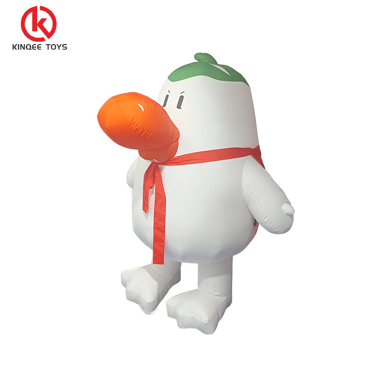 Kinqee Custom Plush mascot cosplay clothing Inflatable Penguin 2 m/2.6 m custom animal bird walking mascot Inflatable costume