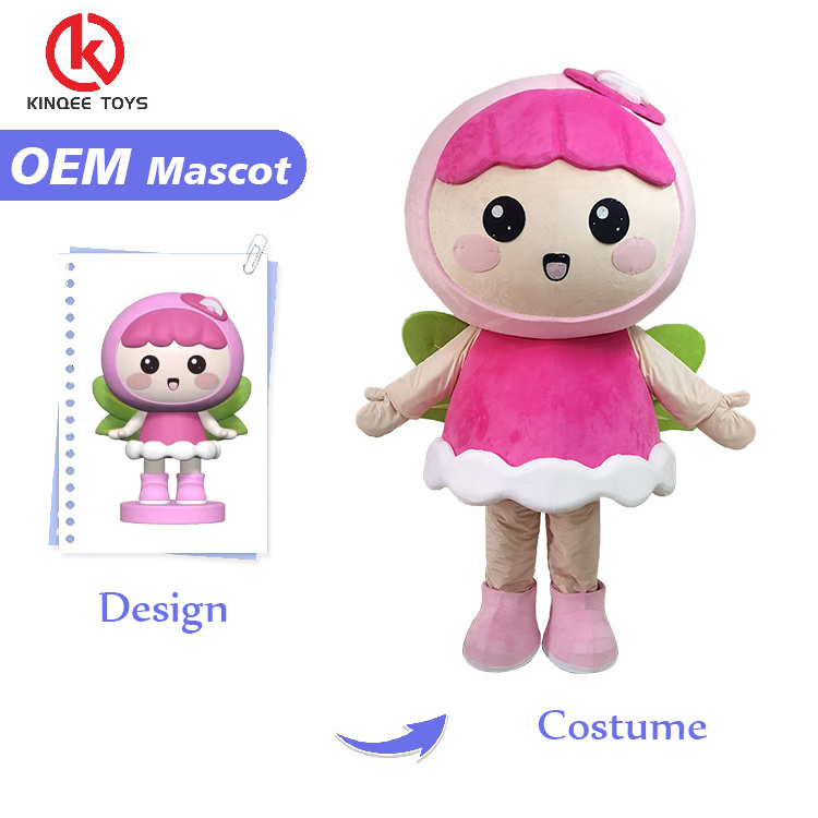 Kinqee animal costume props cartoon elephant mascot costume customized walking effect doll custom mascot costume design