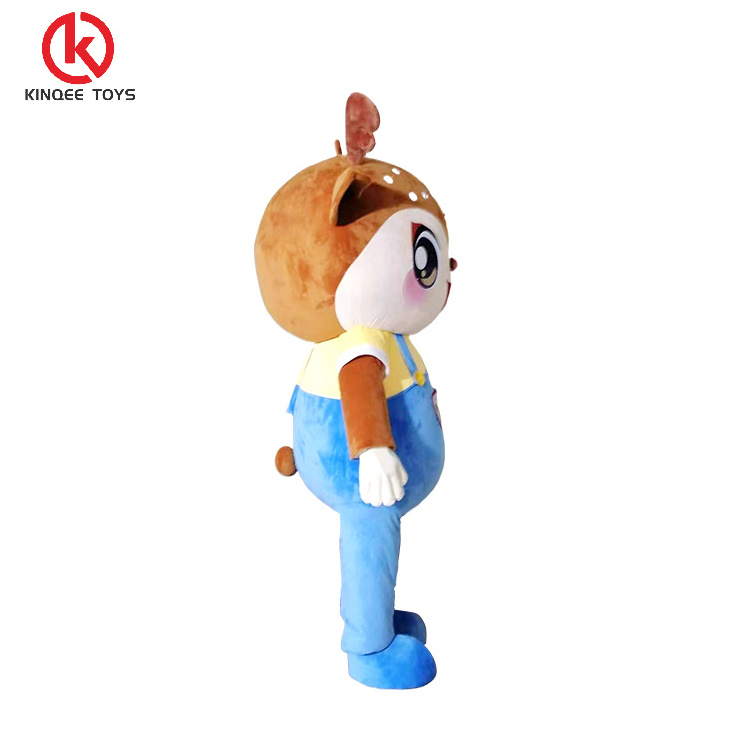 Kinqee Factory cartoon character mascot costumes custom deer mascot costumes High Quality cartoon characters costumes for adults