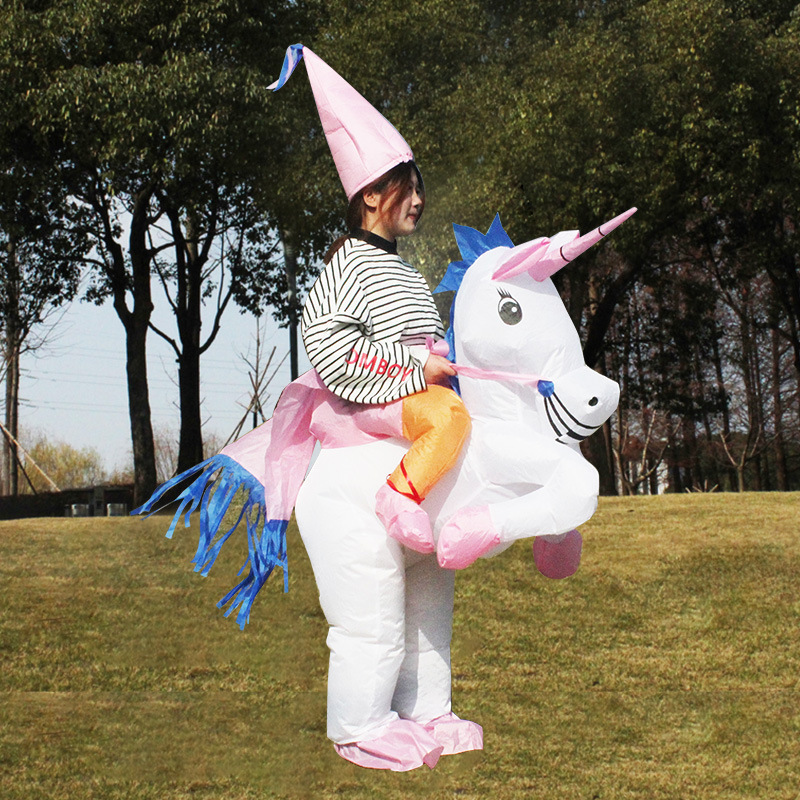 Halloween Party Riding Unicorn Inflatable Cosplay inflatable horse costume Inflatable Unicorn Costumes Mascot