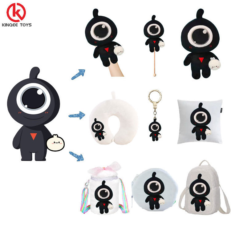 Fashionable Game Plush Figure toy Custom Anime Plushie Dolls With Removable Accessories Custom Plush toy