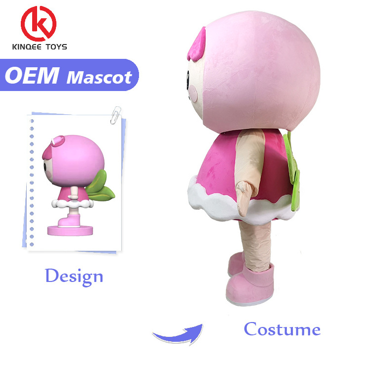 Kinqee Custom Adult Size Animal customized mascot costume Engrave High Quality  cartoon characters costumes for adults