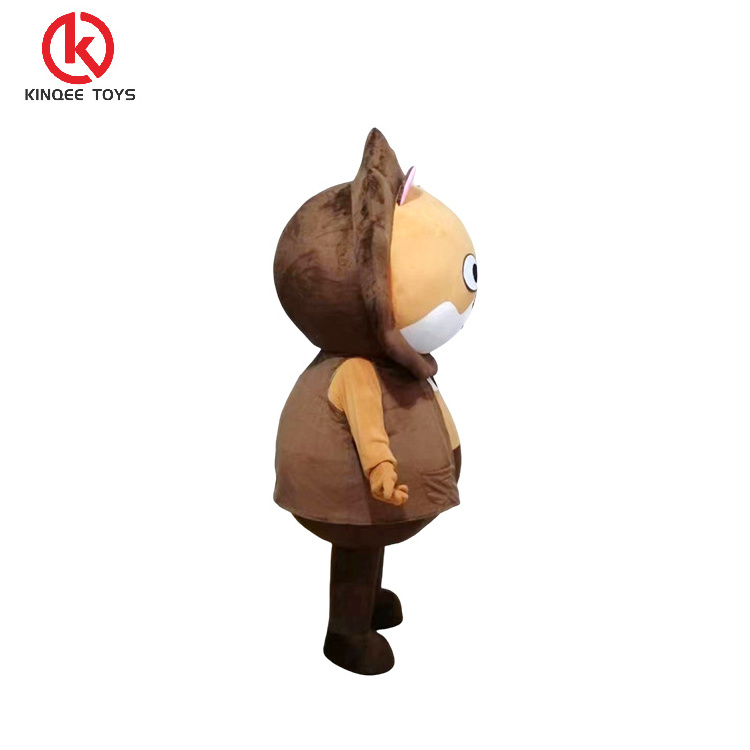 Kinqee Custom cartoon lion mascot uniform walking effect animal mascot costume doll design customized mascot suit