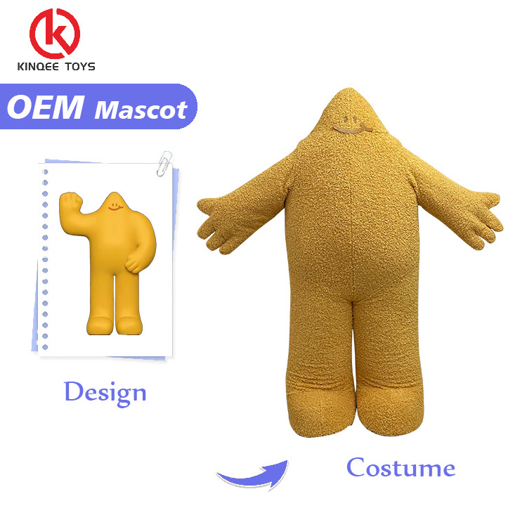 Kinqee Enjoyment Advertising Adults Mascot Costume Custom Made Cartoon Character Custom Walking Mascots Costumes for party