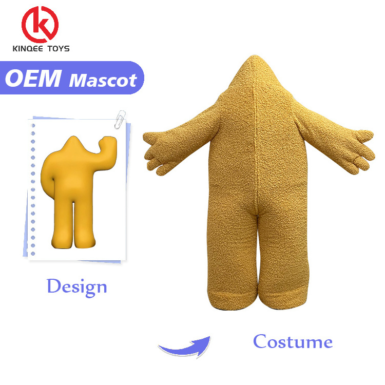 Kinqee Enjoyment Advertising Adults Mascot Costume Custom Made Cartoon Character Custom Walking Mascots Costumes for party