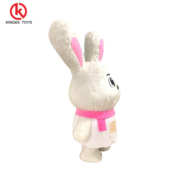 Kinqee customized Plush mascot cosplay clothing Inflatable bunny custom animal panda rabbit bear walking mascot costume