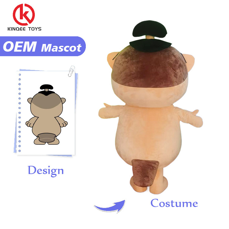 Kinqee High quality Chinese figure adult mascot costumes are professionally customized cartoon Otter costumes