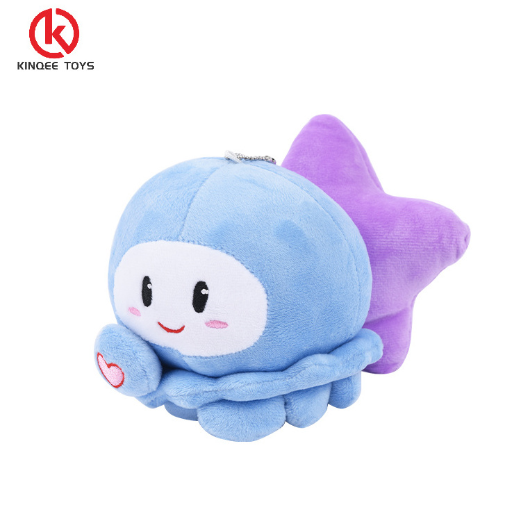 Kinqee custom plush doll 10cm stuffed animals customized keychain plush mascot toy anime cartoon plush toys for claw machine