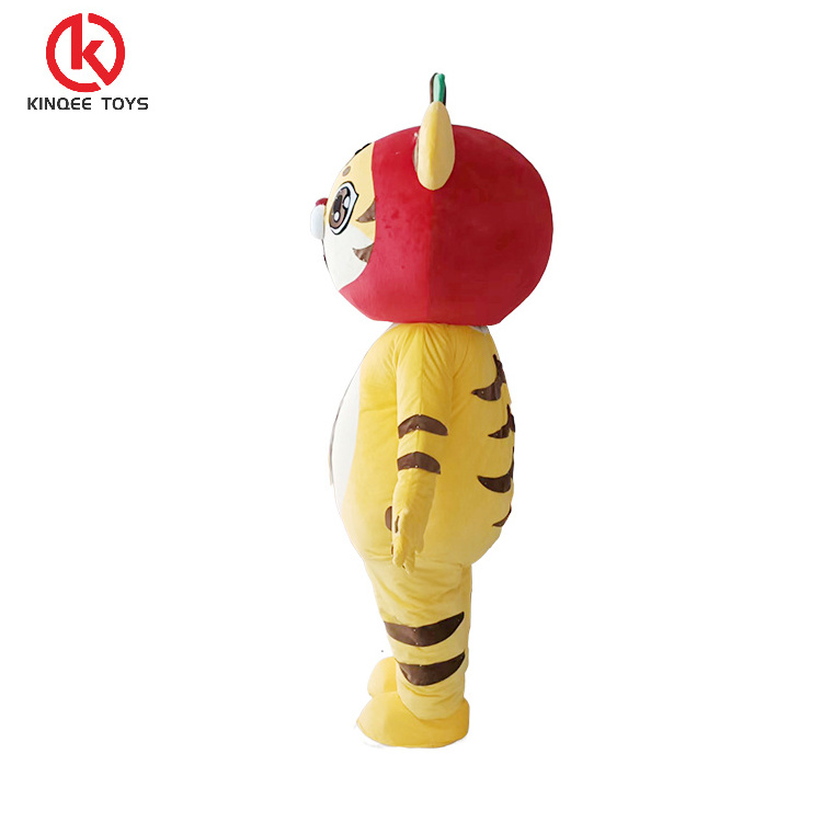 Kinqee Enjoyment Advertising Adults Inflatable Mascot Costume Custom Cartoon Character Custom Tiger Mascots Costumes For Party