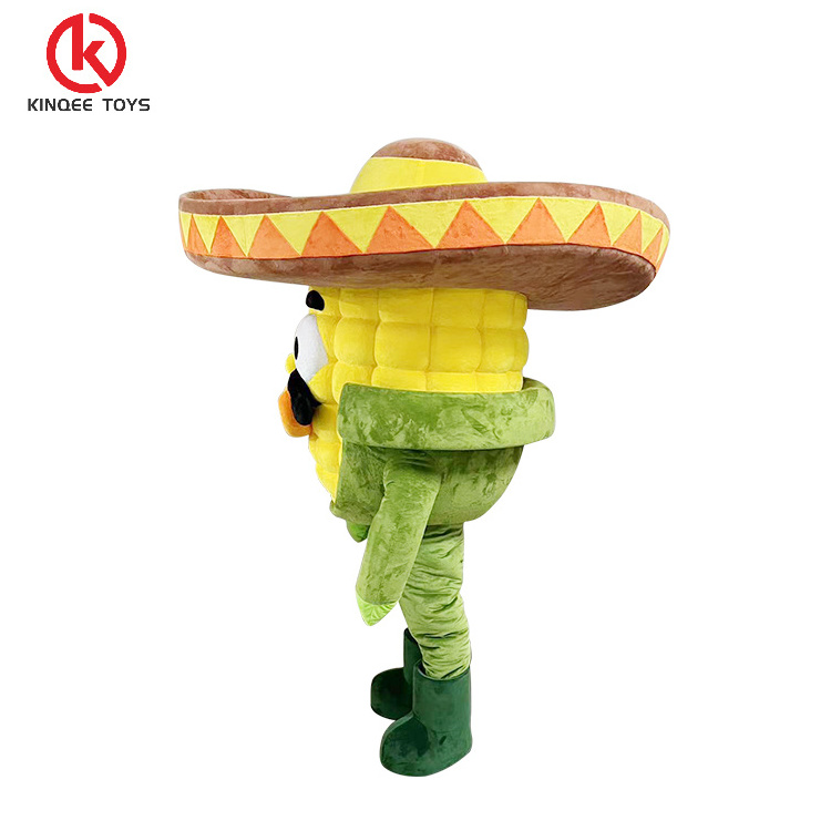 Kinqee Custom Cosplay Unisex Inflatable Cartoon Character Playground Dress up Mascot Costume Adult Corn Costumes