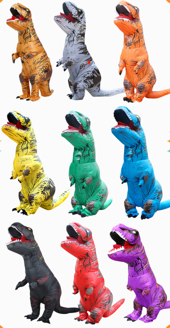 Factory Halloween T-rex Dragon Dinosaur Inflatable Costume For Adults Kids funny inflatable suit