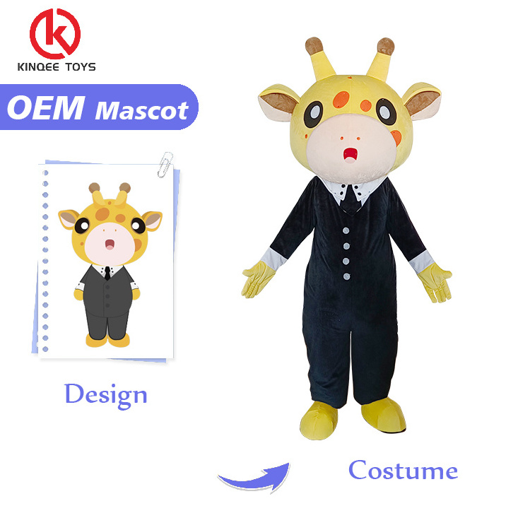 Kinqee Custom Unisex Lion Mascot Suit Customized Cartoon Animal Costume for Adults with Walking Effect for All Genders