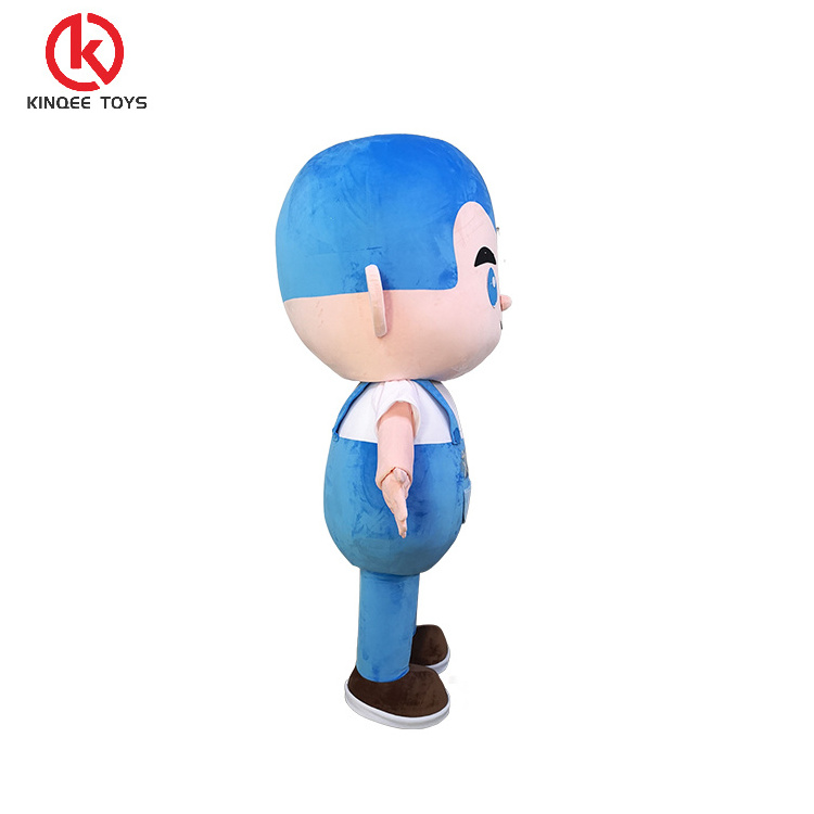 Kinqee Cheap inflatable Chinese figure adult mascot costumes are professionally customized cartoon boy costumes