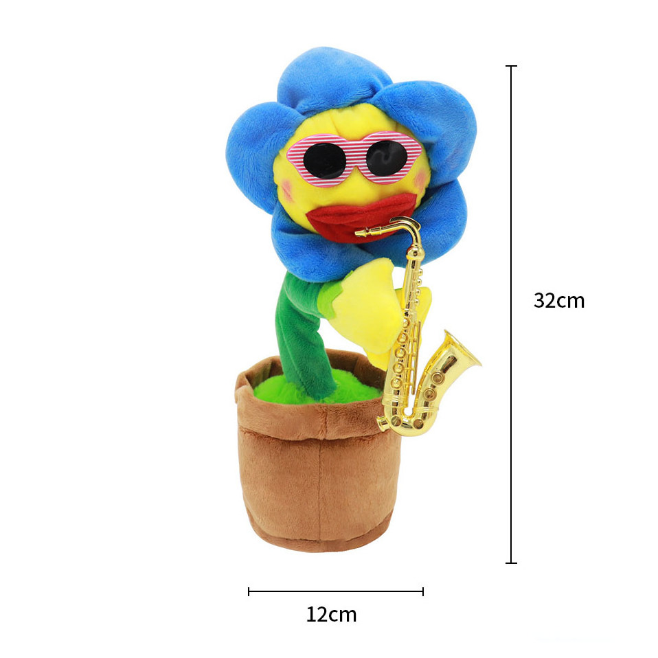 Music Toys Can Sing Record Learn Talk 120 Sings Dance Game Toy Bailarin Singing Back Talking Dancing sunflower