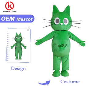 Kinqee Professional Custom Commercial Activity Cosplay Surprise Cat Doll Cartoon Custom Character Mascot Costumes For Adults