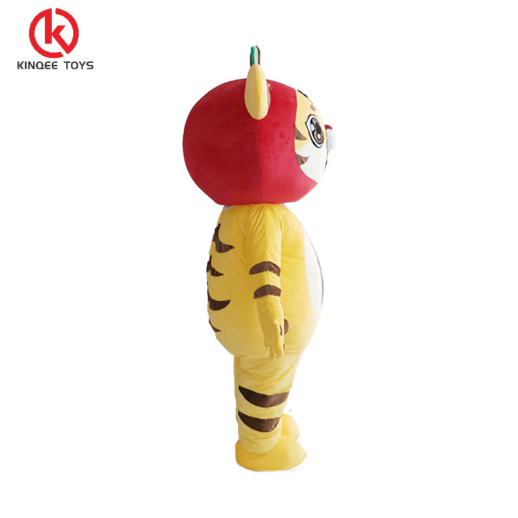 Kinqee Enjoyment Advertising Adults Inflatable Mascot Costume Custom Cartoon Character Custom Tiger Mascots Costumes For Party