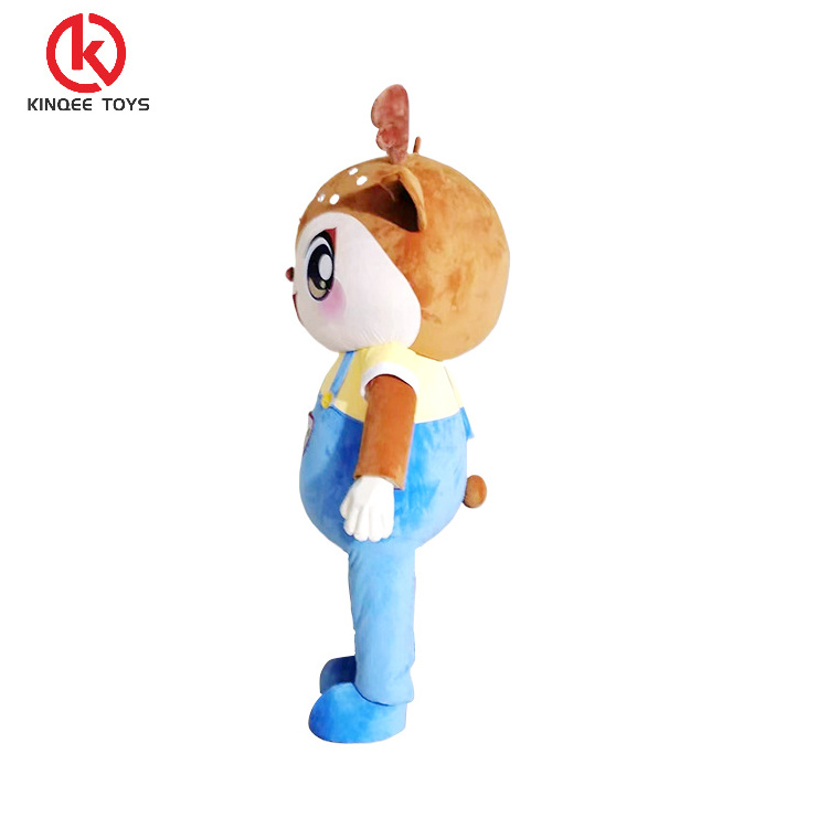 Kinqee Factory cartoon character mascot costumes custom deer mascot costumes High Quality cartoon characters costumes for adults