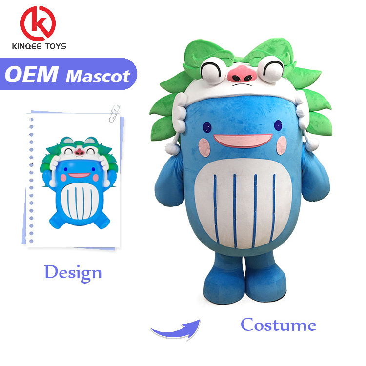 Kinqee Advertising Custom Adult Size Plush Animal Cartoon Mascot Costume Custom Engrave High Quality Mascots Costumes For sale