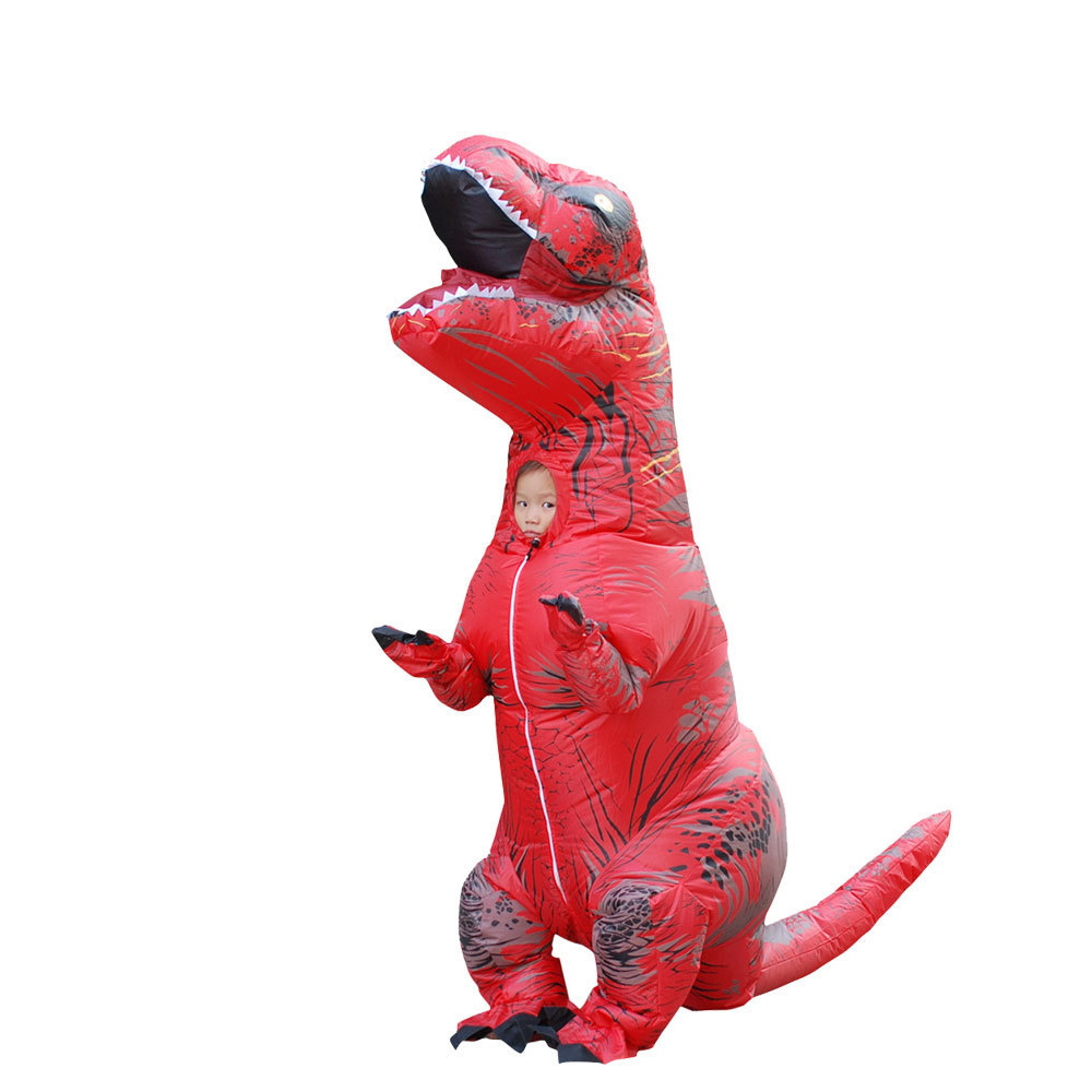 Factory Halloween T-rex Dragon Dinosaur Inflatable Costume For Adults Kids funny inflatable suit