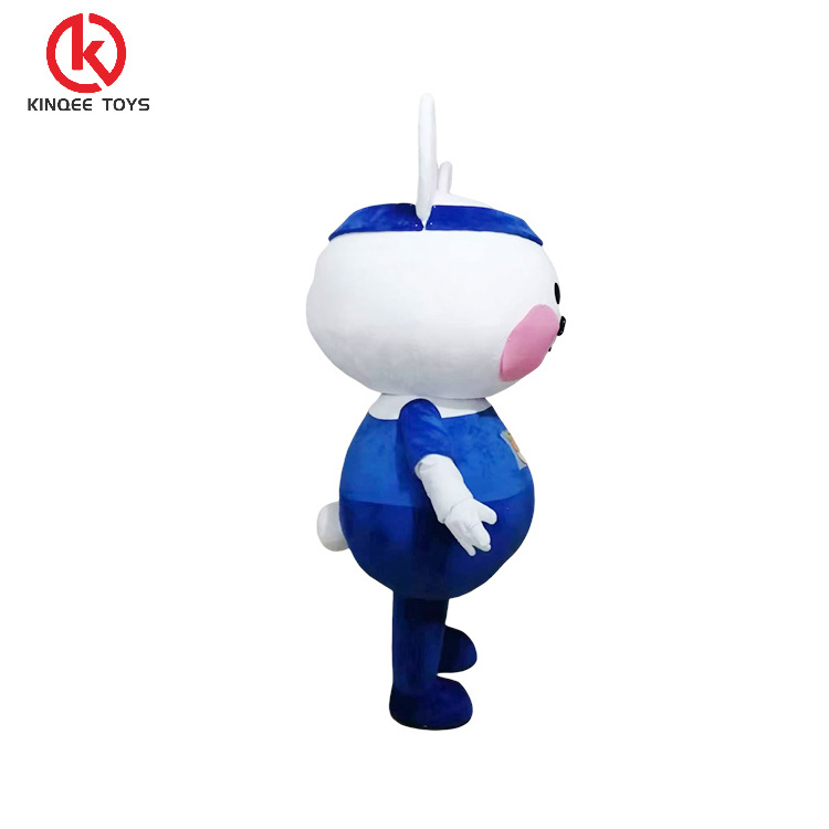 Kinqee High Quality Best Selling Soft Plush Fabric Funny Rabbit Costumes Bug Bunny Costumes Mascot For Adults