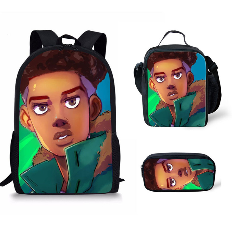 Mochila Escolar Infantil Children Pencil Lunch Bookbags Anime School Bag 3pcs Kids Backpack Boys Girls Gift