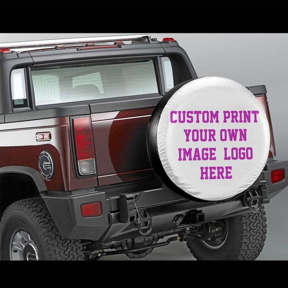 Custom print Polyester spare Tire Cover  for car accessories