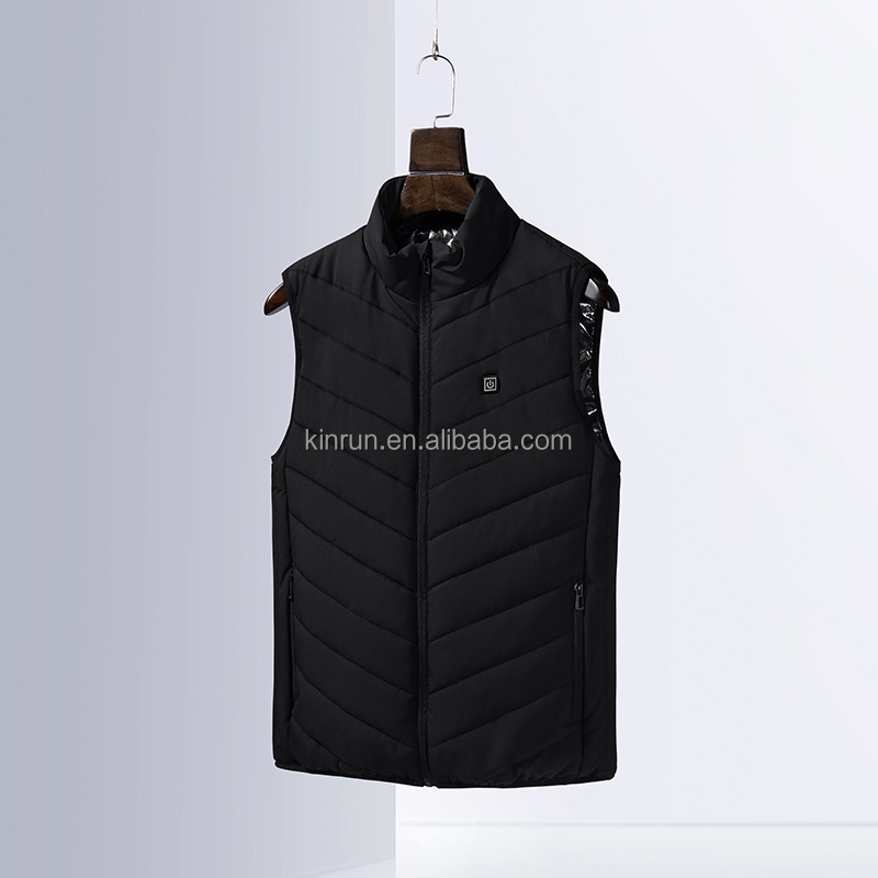 Custom LOGO Fashion Winter Zipper Winter Sleeveless Jacket Quilted Down Waterproof Puffer Men's Vests