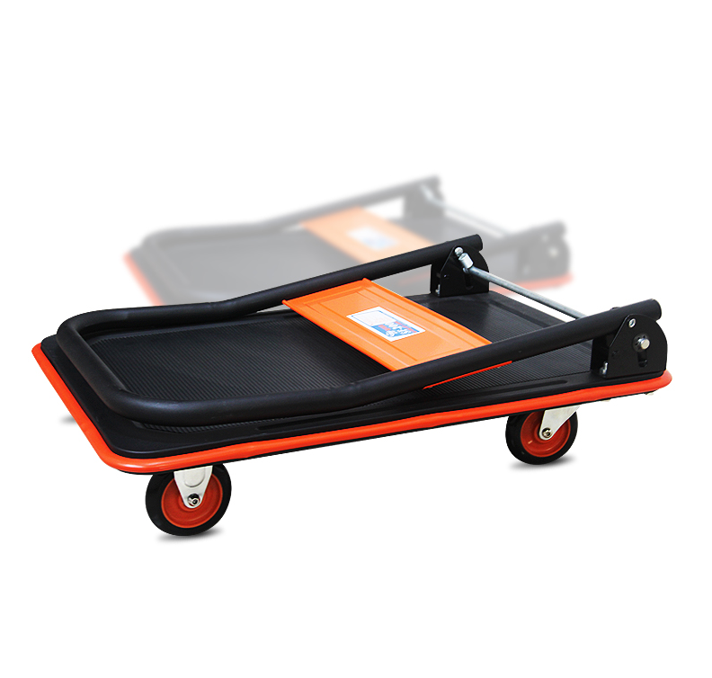 Folding Moving Platform Hand Truck with 360 Degree Swivel Wheels 660lb Weight Capacity for Loading Push Dolly Platform han Cart