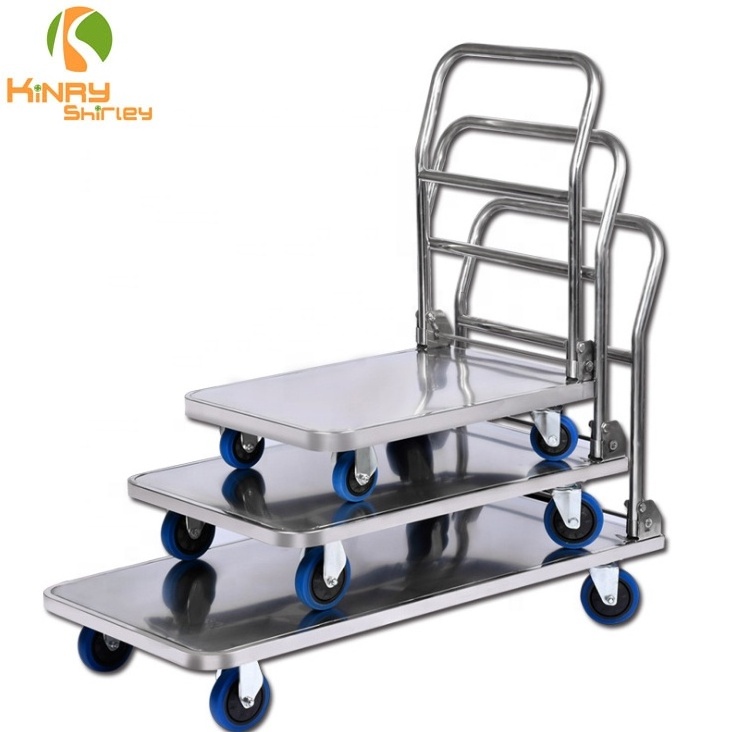 Stainless Steel Heavy Duty Folding hand truck with ph200 ph400 ph600 Foldable Hand Trolley Push Cart